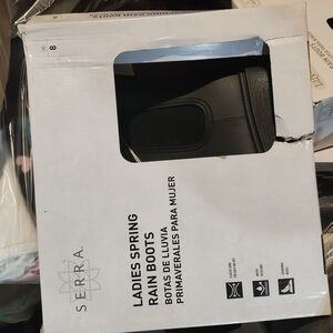 Serra Ladies Spring Black Rain Boots